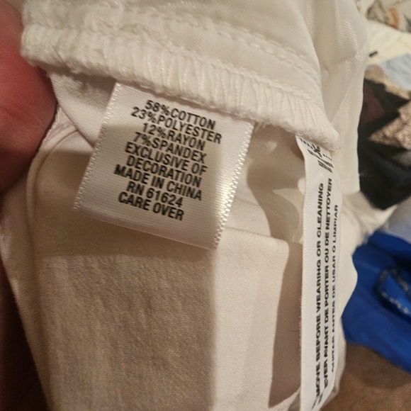 Never Worn, No Tags White Laura Ashley 22W Straight-Leg Jeans - Picture 7 of 9